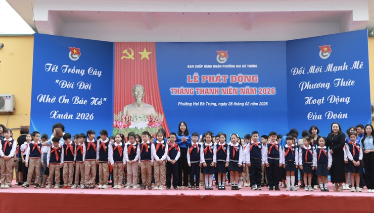 Phường Hai Bà Trưng tổ chức Lễ ra quân Tháng Thanh niên năm 2026 và phát động Tết trồng cây- Ảnh 3.