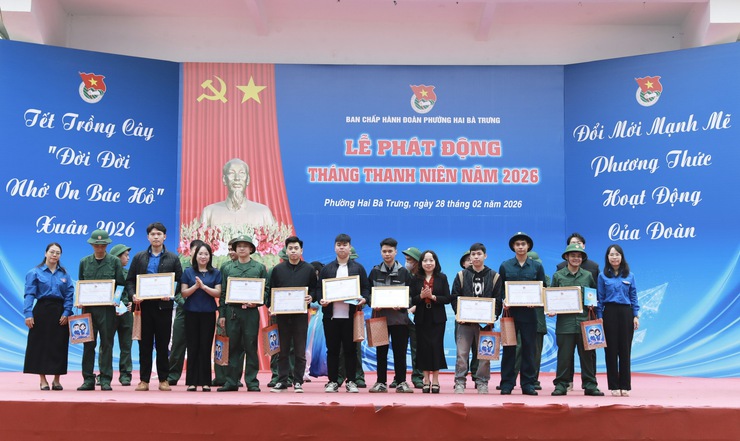 Phường Hai Bà Trưng tổ chức Lễ ra quân Tháng Thanh niên năm 2026 và phát động Tết trồng cây- Ảnh 5.