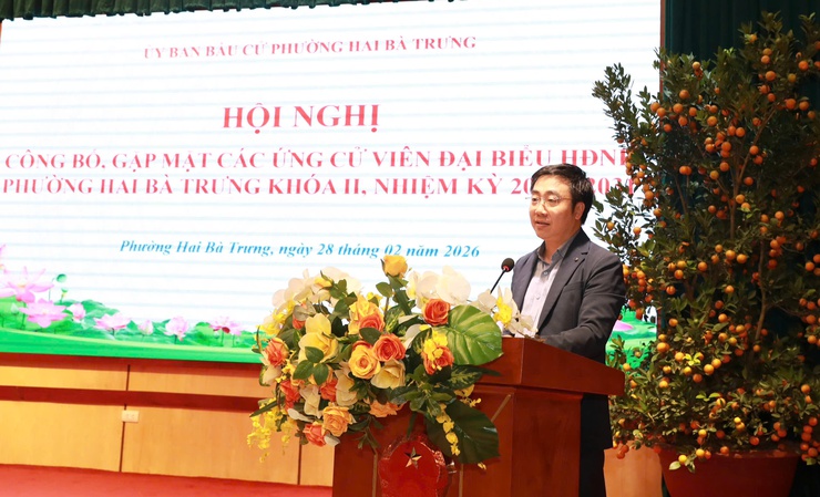 Phường Hai Bà Trưng công bố, gặp mặt các ứng cử viên đại biểu HĐND phường khóa II, nhiệm kỳ 2026-2031- Ảnh 2.