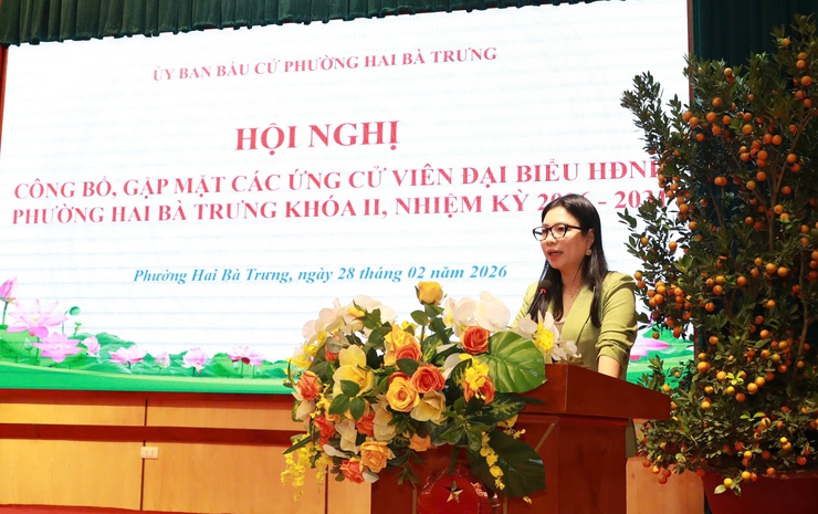 Phường Hai Bà Trưng công bố, gặp mặt các ứng cử viên đại biểu HĐND phường khóa II, nhiệm kỳ 2026-2031- Ảnh 3.