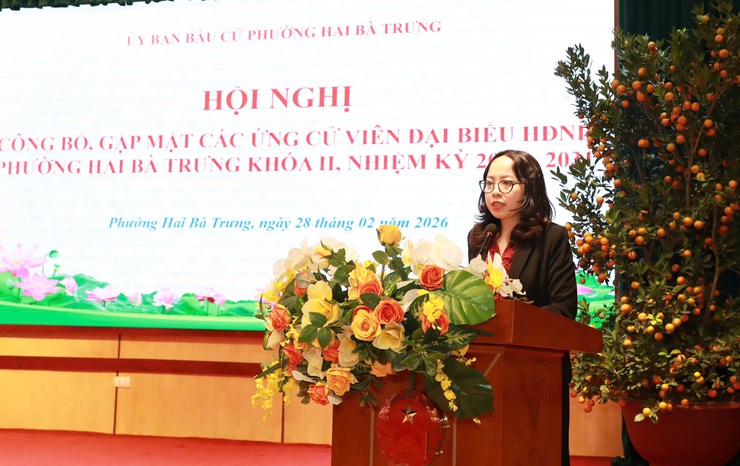 Phường Hai Bà Trưng công bố, gặp mặt các ứng cử viên đại biểu HĐND phường khóa II, nhiệm kỳ 2026-2031- Ảnh 5.