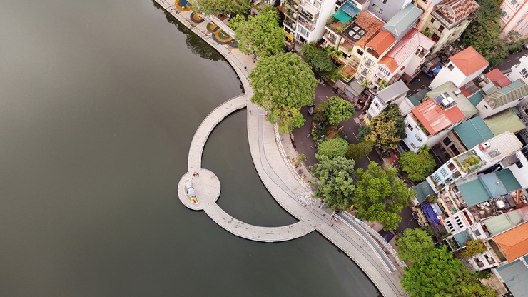 Hồ Đống Đa “thay áo mới” sau hơn một năm cải tạo, sẵn sàng phục vụ Nhân dân vui xuân đón Tết- Ảnh 6.