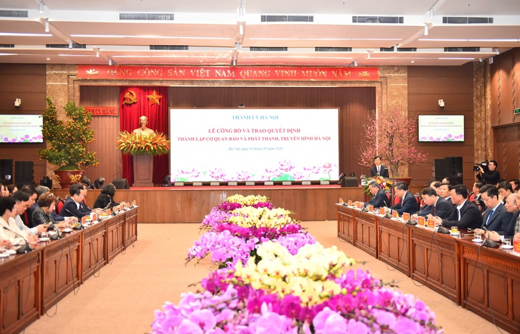 Công bố và trao Quyết định thành lập Cơ quan Báo và Phát thanh, Truyền hình Hà Nội- Ảnh 4.
