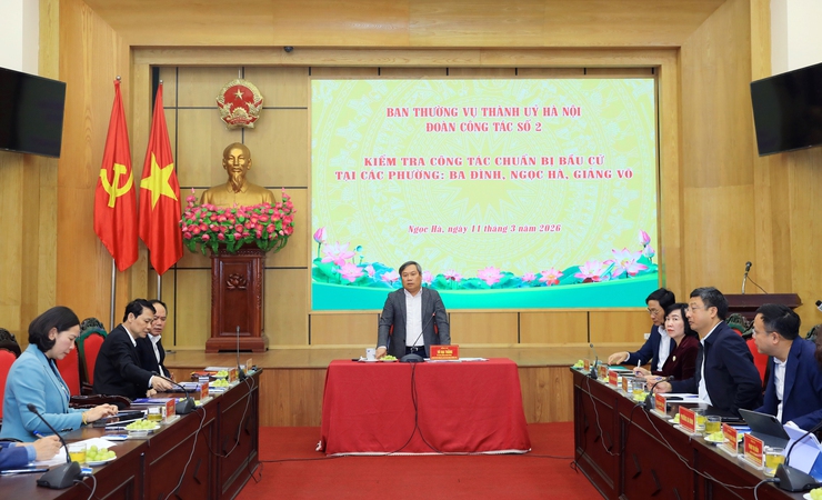 Chủ tịch Hà Nội Vũ Đại Thắng: Chuẩn bị chu đáo các điều kiện để ngày bầu cử thực sự trở thành ngày hội của toàn dân- Ảnh 9.