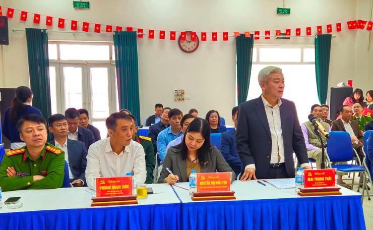 Trưởng ban Tuyên giáo và Dân vận Thành ủy Nguyễn Doãn Toản kiểm tra công tác bầu cử tại Sơn Đồng, Dương Hòa, Đại Mỗ- Ảnh 6.