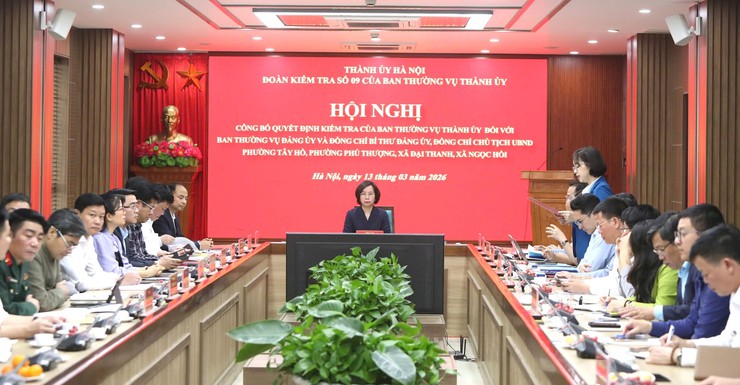 Công bố quyết định kiểm tra đối với Đảng ủy 4 xã, phường- Ảnh 1.