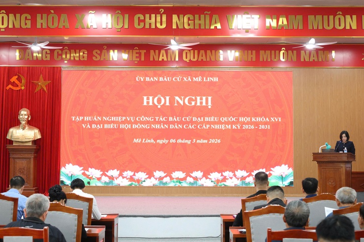 Mê Linh: Tập huấn nghiệp vụ bầu cử, an toàn phòng cháy – sẵn sàng cho Ngày Hội Non Sông- Ảnh 4.
