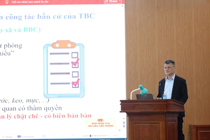 Mê Linh: Tập huấn nghiệp vụ bầu cử, an toàn phòng cháy – sẵn sàng cho Ngày Hội Non Sông- Ảnh 2.