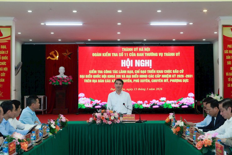 Phó Chủ tịch UBND Thành phố Nguyễn Xuân Lưu kiểm tra công tác chuẩn bị bầu cử tại 4 xã- Ảnh 5.