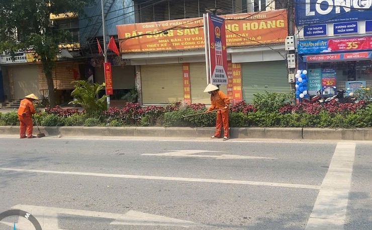 Tổng vệ sinh hạ tầng giao thông, đô thị, chỉnh trang cảnh quan môi trường phục vụ bầu cử- Ảnh 1.