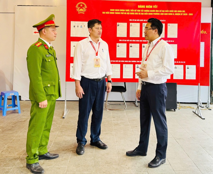 Phường Lĩnh Nam: Tỷ lệ cử tri bỏ phiếu đạt 100%- Ảnh 2.