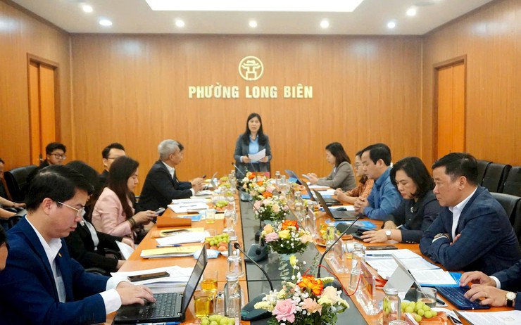 Hanoi Fatherland Front inspection team reviews election preparations across four wards- Ảnh 1.