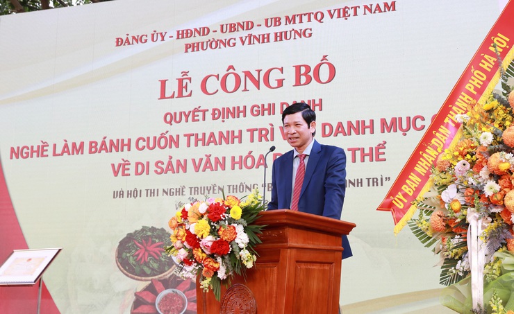 Nghề làm bánh cuốn Thanh Trì được ghi danh Di sản văn hóa phi vật thể Quốc gia- Ảnh 4.