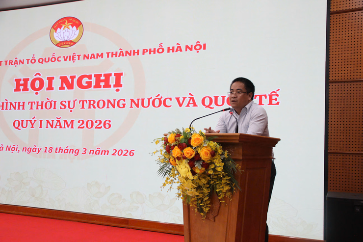 Thông tin thời sự tới hệ thống Mặt trận thành phố Hà Nội- Ảnh 1.