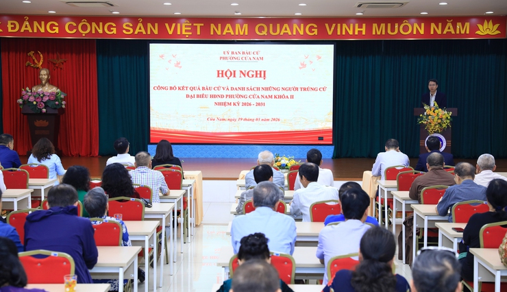 Cửa Nam công bố kết quả bầu cử đại biểu HĐND phường khóa 2, nhiệm kỳ 2026 - 2031- Ảnh 1.