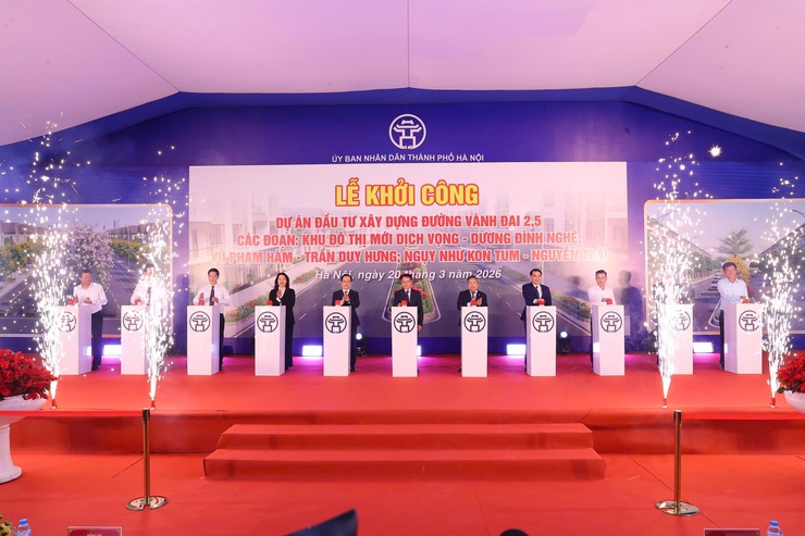 Khởi công Dự án đường Vành đai 2,5 qua địa bàn các phường Thanh Xuân, Cầu Giấy và Yên Hòa- Ảnh 5.