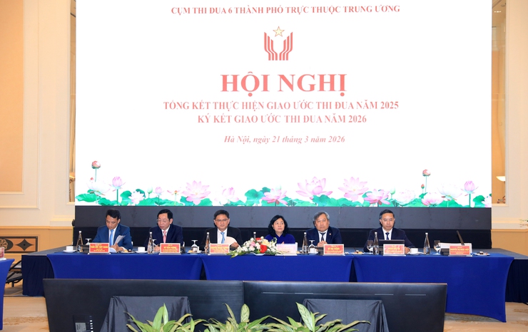 Cụm Thi đua 6 thành phố trực thuộc Trung ương ký giao ước thi đua năm 2026- Ảnh 1.