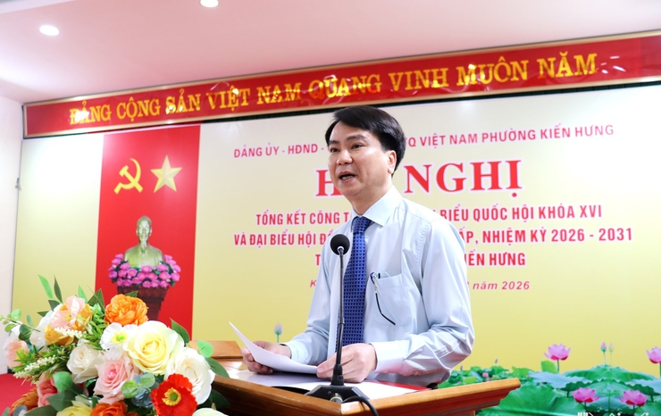 Phường Kiến Hưng: Tổng kết công tác bầu cử đại biểu Quốc hội khóa XVI và đại biểu HĐND các cấp- Ảnh 5.