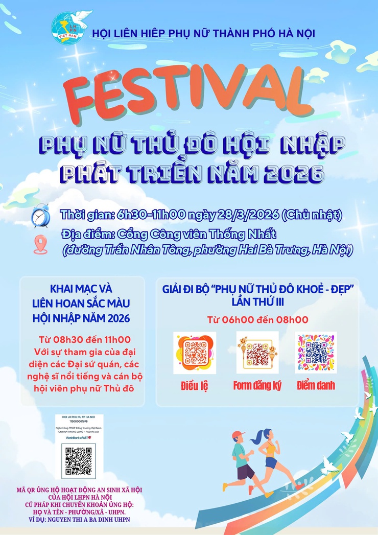 Festival “Phụ nữ Thủ đô” 2026: Sắc màu hội nhập giữa lòng Hà Nội- Ảnh 1.
