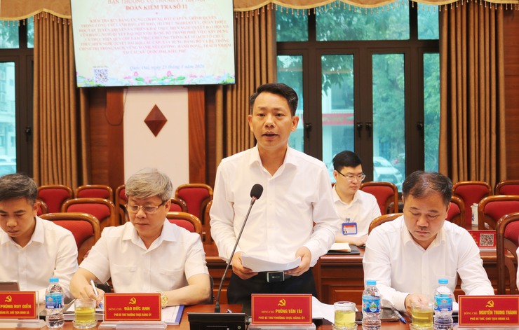 Đoàn kiểm tra số 11 Ban Thường vụ Thành ủy làm việc tại Quốc Oai và Kiều Phú về triển khai nghị quyết của Đảng- Ảnh 2.