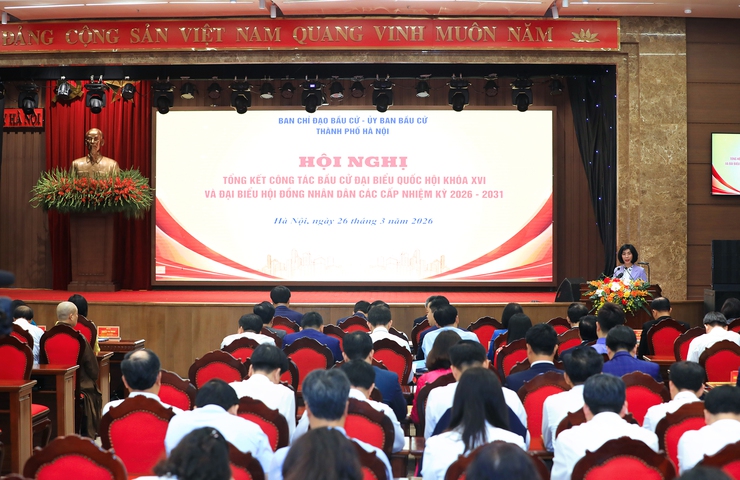 Tổng kết công tác bầu cử đại biểu Quốc hội khóa XVI và đại biểu HĐND các cấp- Ảnh 3.