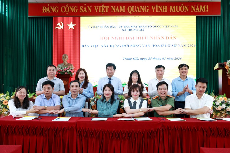 Xã Trung Giã tổ chức Hội nghị đại biểu Nhân dân bàn việc xây dựng đời sống văn hóa năm 2026- Ảnh 3.