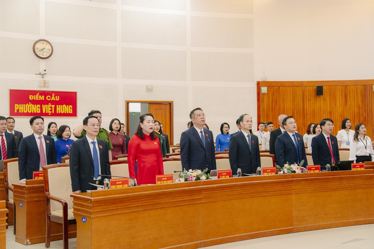 HĐND phường Việt Hưng bầu các chức danh chủ chốt nhiệm kỳ 2026-2031- Ảnh 1.