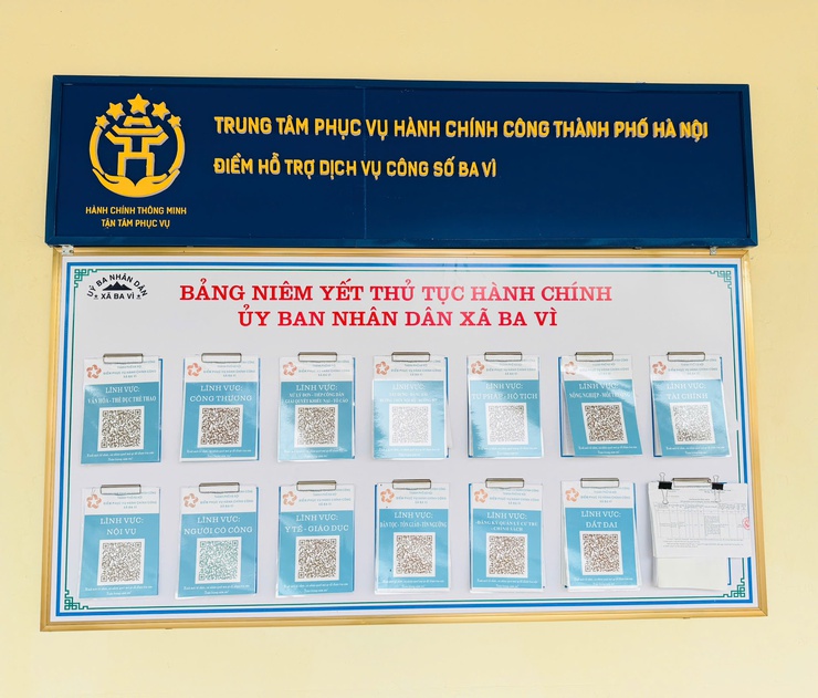 Xã Ba Vì: Trên 99% hồ sơ thủ tục hành chính được giải quyết trước hạn- Ảnh 2.