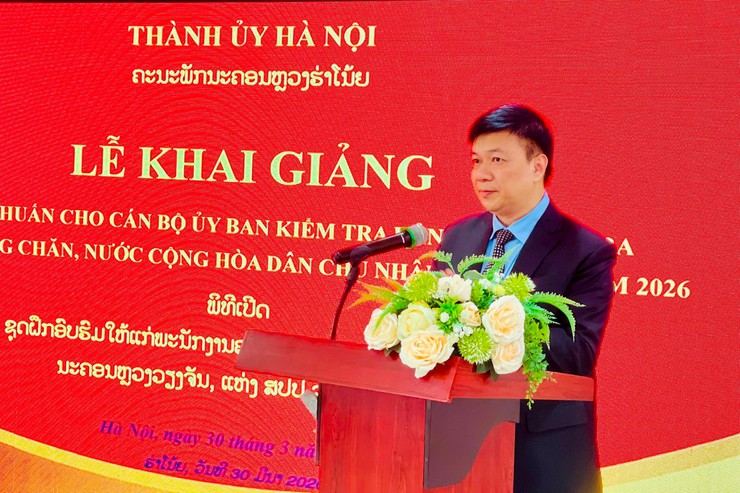 Khai giảng lớp tập huấn nghiệp vụ kiểm tra, giám sát cho cán bộ Thủ đô Viêng Chăn- Ảnh 2.