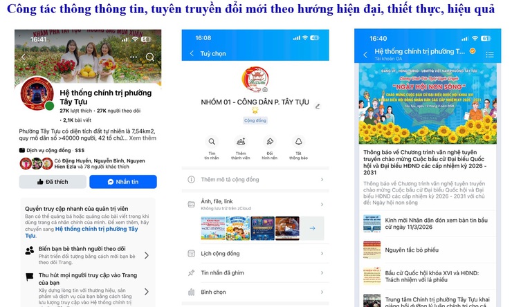 Phường Tây Tựu xây dựng chính quyền số gắn với thực hiện kỷ cương, chuyên nghiệp, hiệu quả- Ảnh 1.