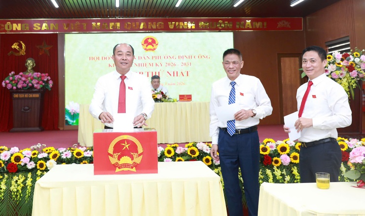 Phường Định Công kiện toàn các chức danh chủ chốt HĐND và UBND phường- Ảnh 4.