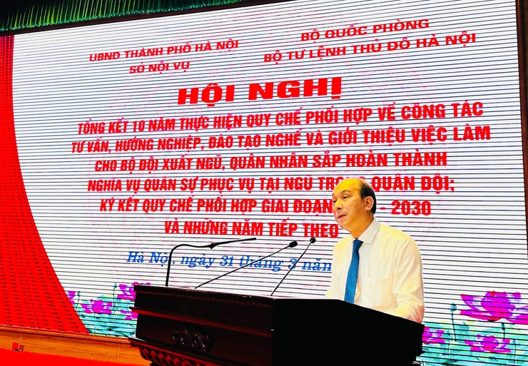 Hà Nội tăng cường hỗ trợ việc làm cho quân nhân xuất ngũ giai đoạn 2026-2030- Ảnh 1.