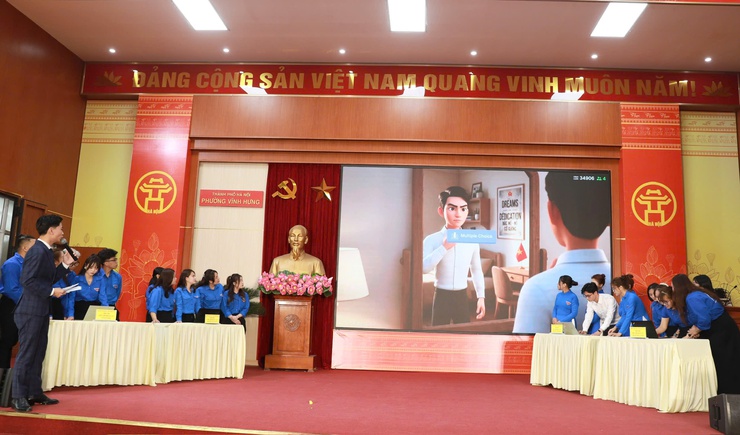 Phường Vĩnh Hưng: Khi người trẻ tìm hiểu pháp luật về bầu cử- Ảnh 8.