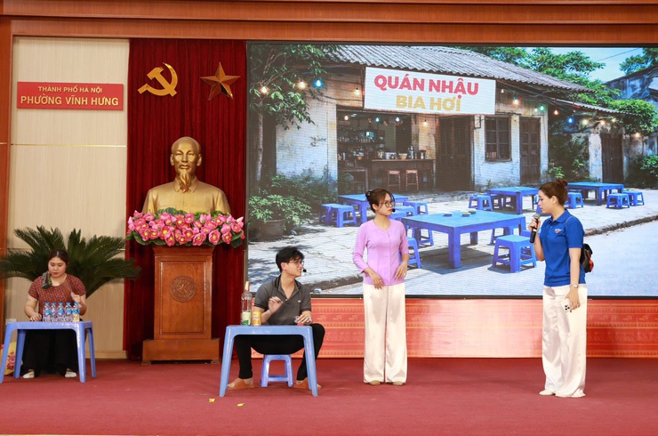 Phường Vĩnh Hưng: Khi người trẻ tìm hiểu pháp luật về bầu cử- Ảnh 10.