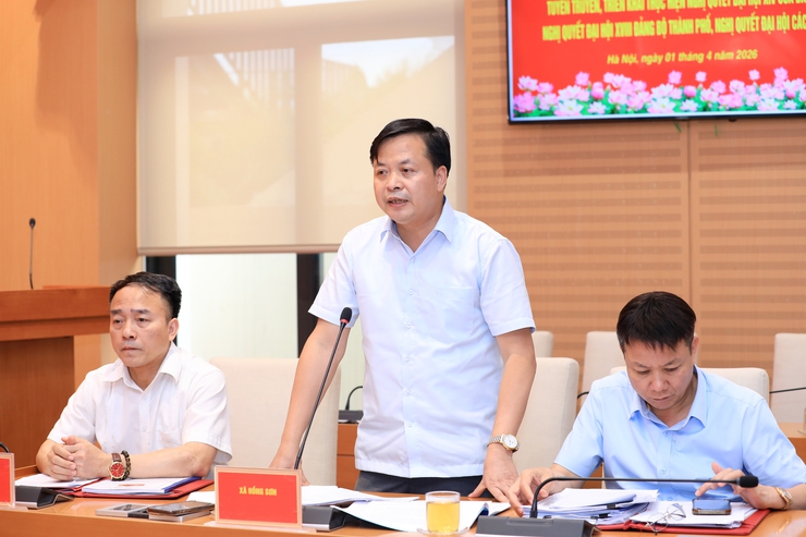 Đoàn kiểm tra số 10 của Ban Thường vụ Thành ủy Hà Nội làm việc với xã Phúc Sơn và Hồng Sơn- Ảnh 2.