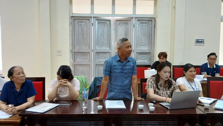 Hòa Lạc đối thoại với người dân về bồi thường, giải phóng mặt bằng Dự án Đại lộ Thăng Long- Ảnh 2.