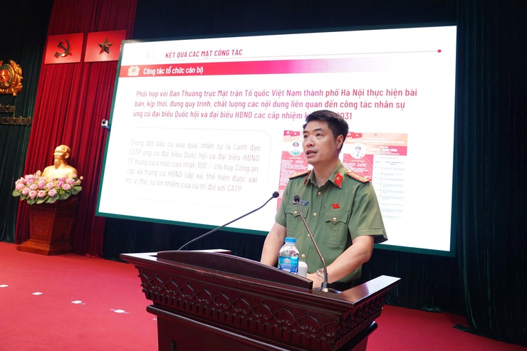 Công an Thành phố sơ kết công tác xây dựng Đảng quý I/2026- Ảnh 1.