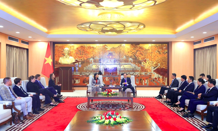 Phó Chủ tịch Thường trực HĐND Thành phố Trần Thế Cương tiếp Đoàn Đại biểu Hội đồng giao lưu chính trị Australia- Ảnh 1.