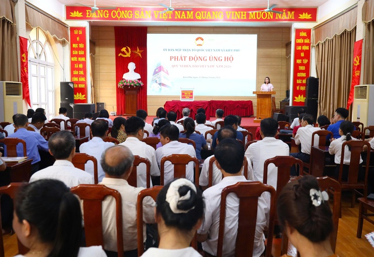 Xã Kiều Phú phát động ủng hộ Quỹ “Vì biển, đảo Việt Nam” năm 2026- Ảnh 1.