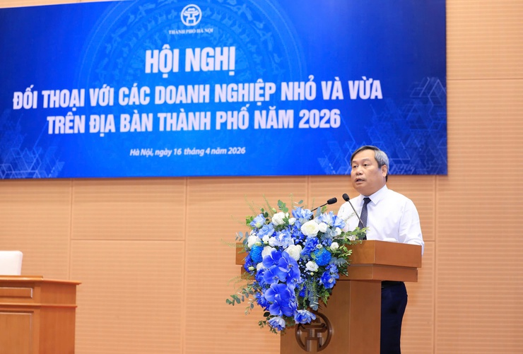 Chủ tịch Hà Nội Vũ Đại Thắng đối thoại với các doanh nghiệp nhỏ và vừa trên địa bàn- Ảnh 6.