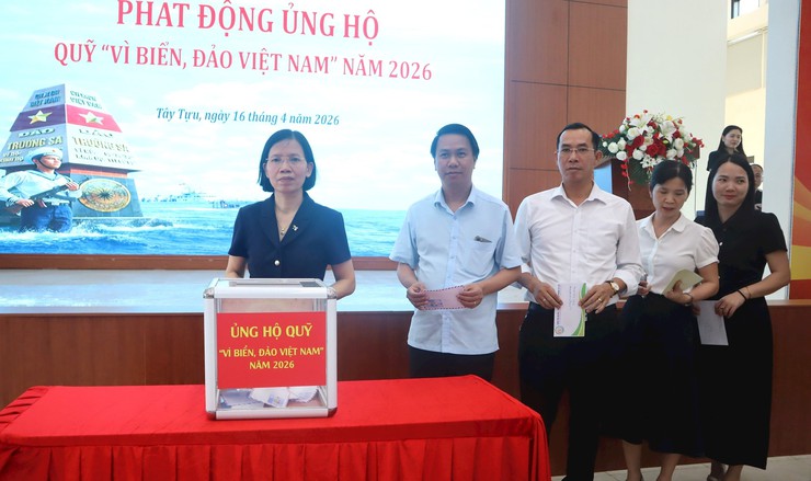 Phường Tây Tựu và xã Hưng Đạo phát động ủng hộ Quỹ “Vì biển, đảo Việt Nam” năm 2026- Ảnh 2.
