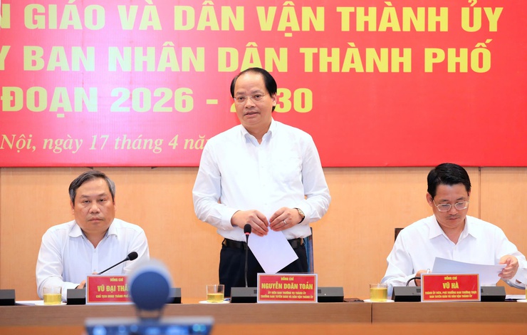 Ban Tuyên giáo và Dân vận Thành ủy Hà Nội và Đảng ủy UBND Thành phố triển khai Chương trình hợp tác- Ảnh 5.