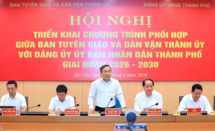 Ban Tuyên giáo và Dân vận Thành ủy Hà Nội và Đảng ủy UBND Thành phố triển khai Chương trình hợp tác- Ảnh 8.