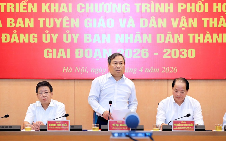 Ban Tuyên giáo và Dân vận Thành ủy Hà Nội và Đảng ủy UBND Thành phố triển khai Chương trình hợp tác- Ảnh 7.