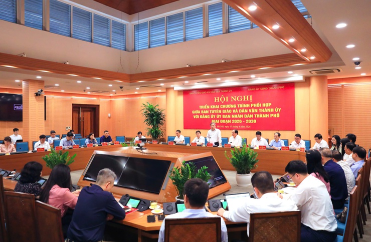 Ban Tuyên giáo và Dân vận Thành ủy Hà Nội và Đảng ủy UBND Thành phố triển khai Chương trình hợp tác- Ảnh 6.