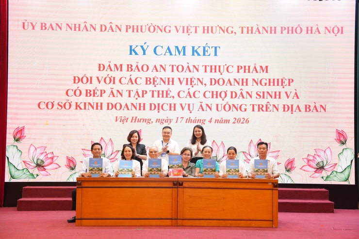 Phường Việt Hưng phát động Tháng hành động vì an toàn thực phẩm 2026- Ảnh 1.