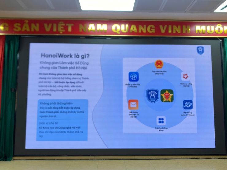 Phường Vĩnh Tuy tập huấn nền tảng HanoiWork: Bước tiến trong chuyển đổi số hành chính- Ảnh 2.