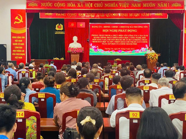 Xã Thường Tín phát động phong trào thi đua “Cải cách hành chính đồng bộ - Chính quyền phục vụ Nhân dân” giai đoạn 2026 - 2030- Ảnh 1.