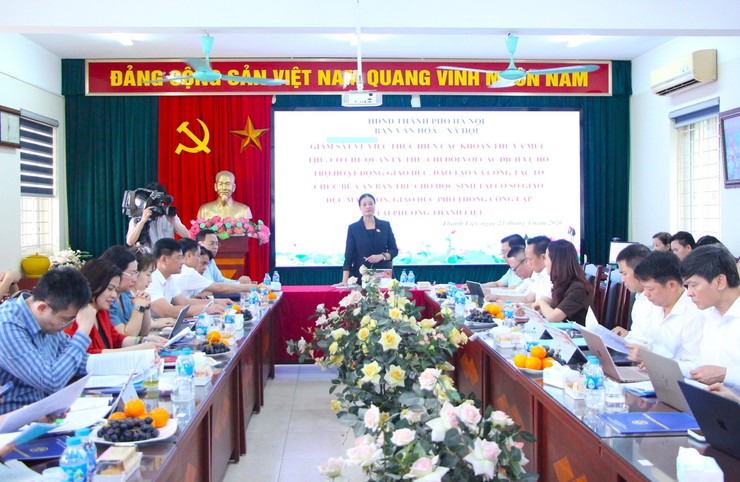 Giám sát chuyên đề công tác thu, chi và tổ chức bữa ăn bán trú cho học sinh tại phường Thanh Liệt- Ảnh 3.