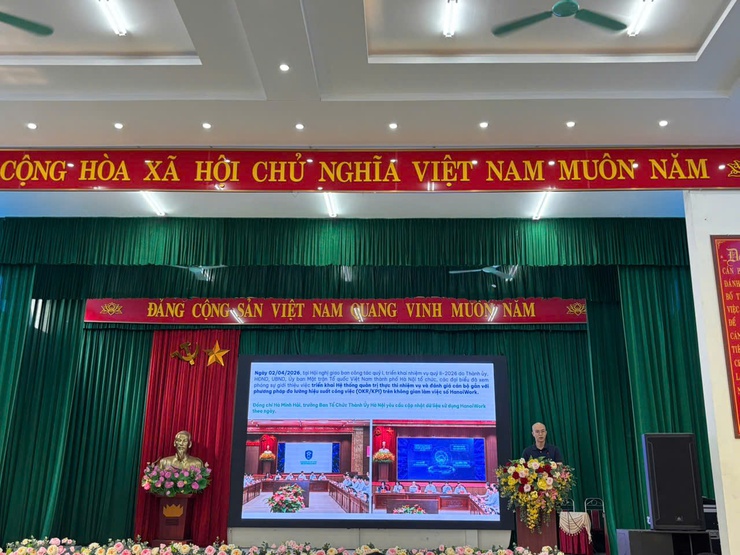 Xã Trung Giã: Tập huấn và yêu cầu 100% cán bộ sử dụng thành thạo HanoiWork- Ảnh 3.